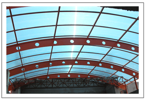 Polycabonate Skylights Nodular Spaceframes Aluminium Claddings