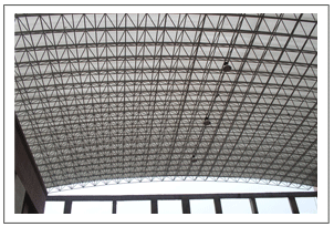 Polycabonate Skylights Nodular Spaceframes Aluminium Claddings